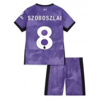 Camiseta Liverpool Szoboszlai Dominik #8 Tercera Equipación para niños 2023-24 manga corta (+ pantalones cortos)